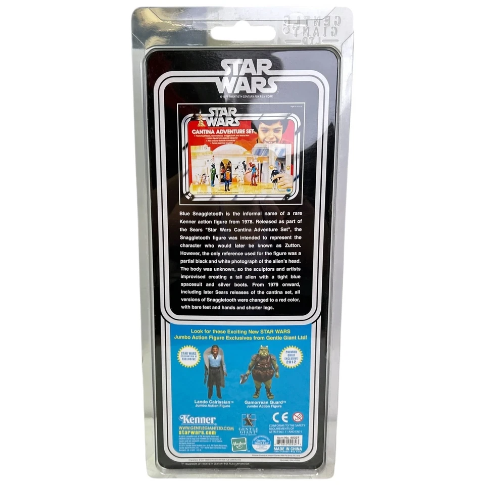 Figura de acción Gentle Giant Star Wars Blue Snaggletooth Jumbo SDCC nueva sellada Foto 4 de 4