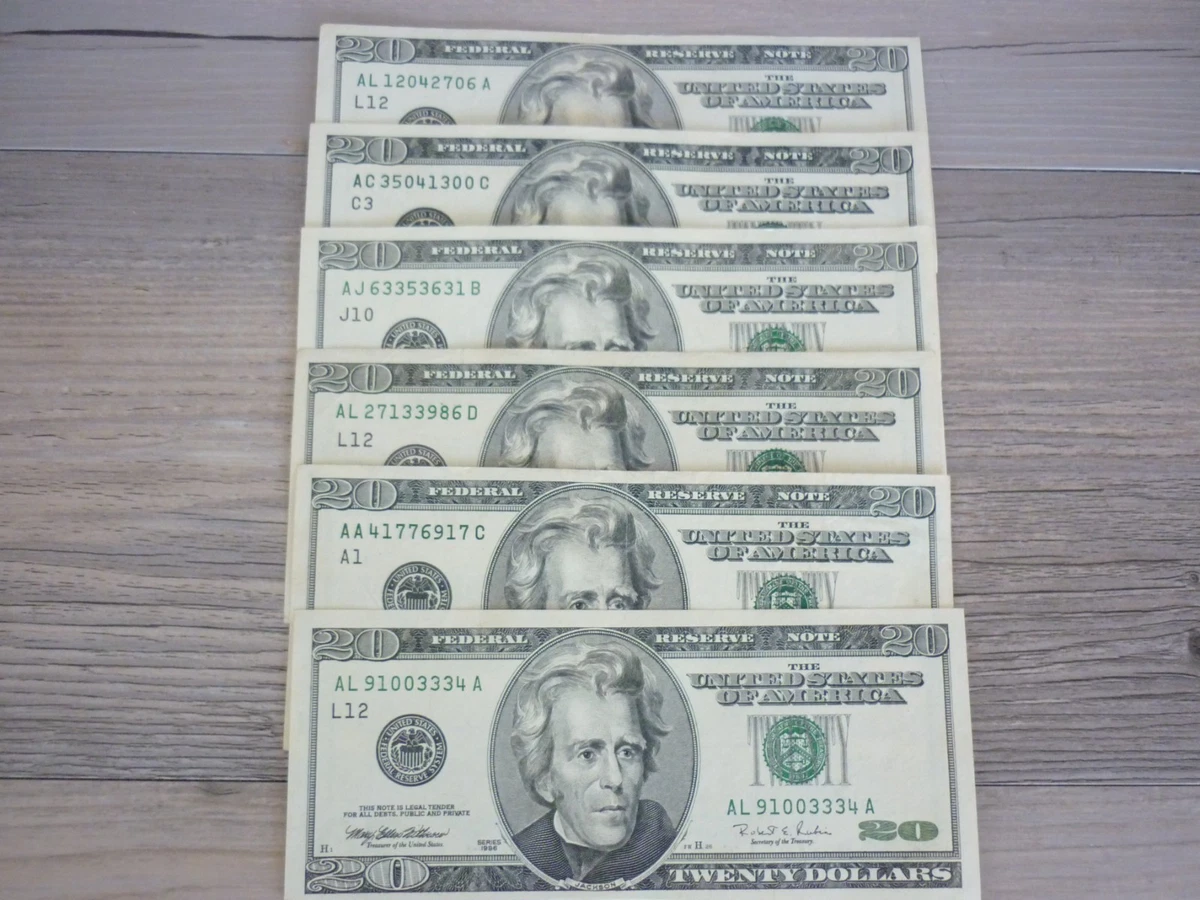 Uncertified $20 1996 US Federal Reserve Small Notes for sale | eBay