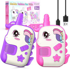 Rechargeable Walkie Talkies Toys for Girls: Unicorn Toys Walkie Talkies for Kids