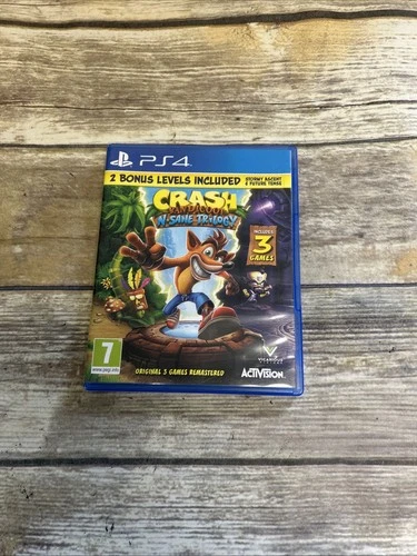 Crash Bandicoot: N. Sane Trilogy (PlayStation 4, 2017) Complete Tested W/ Manual