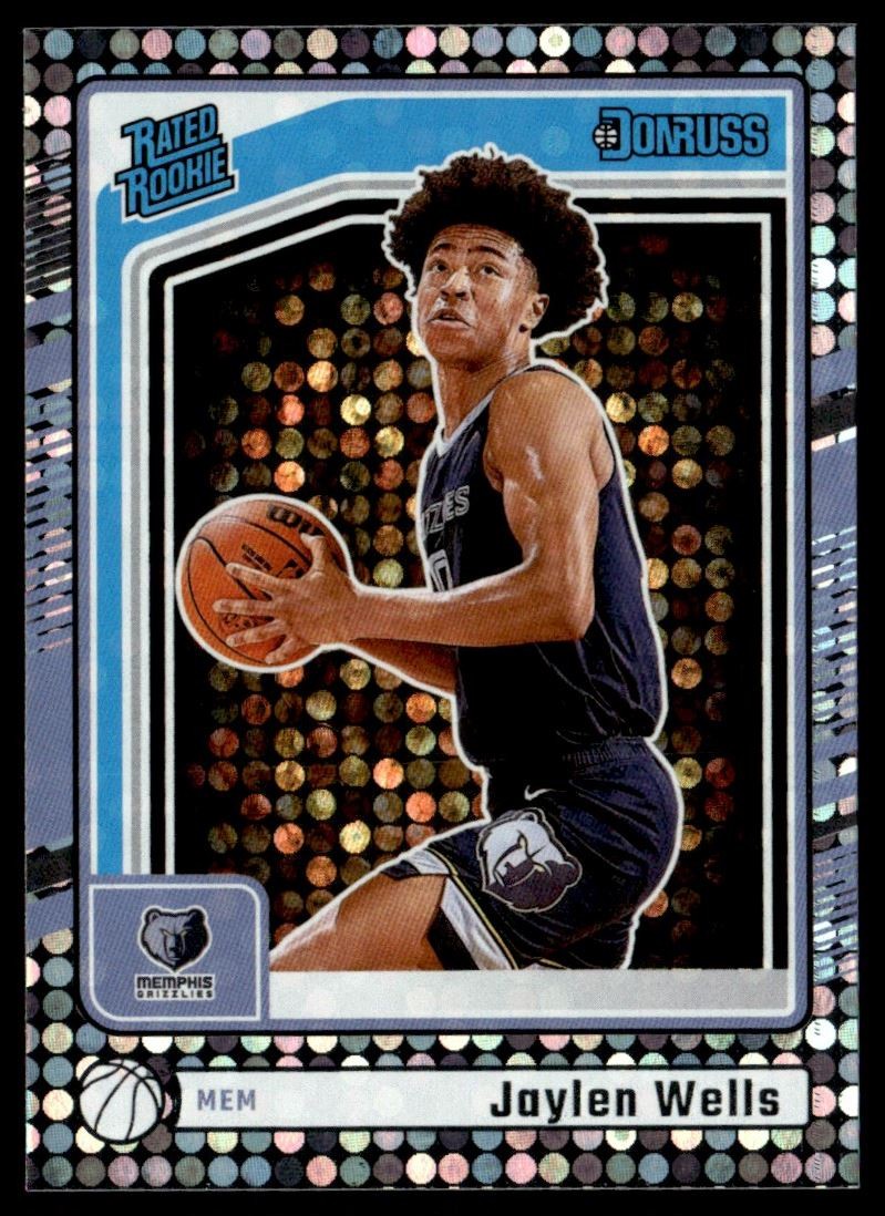 2024-25 Donruss Disco Jaylen Wells Rookie Memphis Grizzlies #245