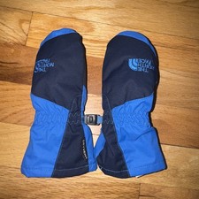 North Face 2T Toddler Dry-Vent Mittens Blue And Black
