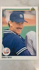 Mike Witt New York Yankees 702 error card black box variation