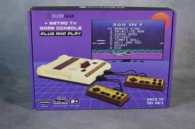 G Silver Gear Retro TV Game Console 300 in 1 Plug and play wie neu nur geöffnet