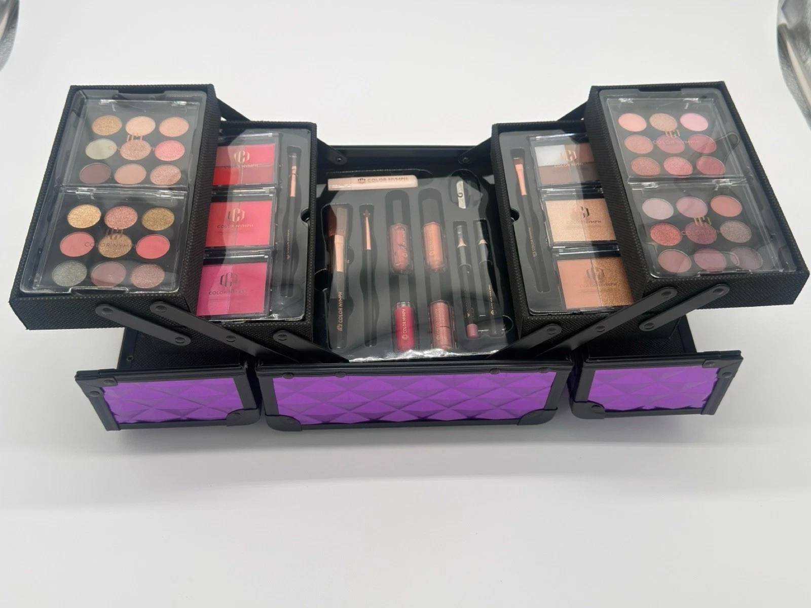 Color Nymph Makeup Gift Set Cosmetic Kit – Eyeshadow, Brushes, Lip Gloss & More