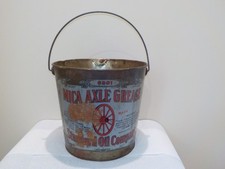 Vintage Standard Oil Company Service, 25 lb. Mica Axle Grease Bucket