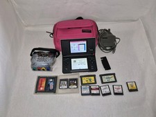 Nintendo DS Console, silver inc Guitar Hero n guitar grips plus ds and gba games