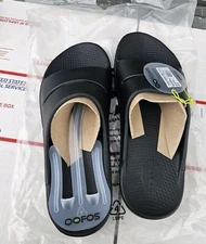 OOFOS OOAHH SLIDE UNISEX M 12 W 14 RECOVERY SLIDES B Grade STYLE #1100 /1100 NEW
