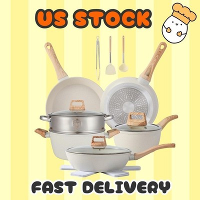 16PCS Nonstick Pots and Pans Cookware Set