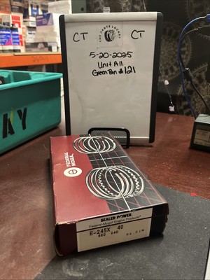 Sealed Power E245X 40 Standard Cast Piston Ring Set