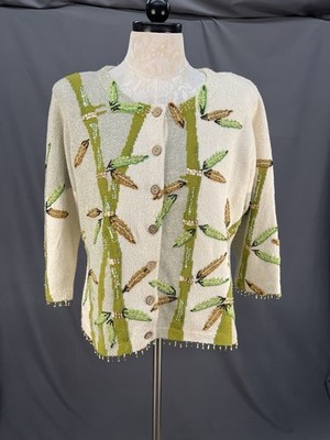 Design Options By Philip & Jane Gordon Bamboo Sweater/ Cardigan Size XL (418)