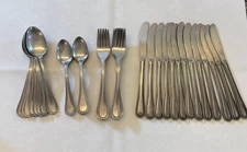 Vintage EKCO ETERNA Bastille Stainless Flatware Lot 43 Pieces