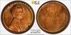 1909 S VDB Small Cents Lincoln, Wheat Ears Reverse PCGS MS-64 RB