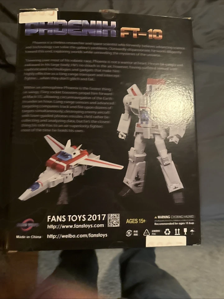 Fans Toys FT-10LX SOFT Clear Phoenix MP Scale G1 Jetfire Skyfire MISB US Seller - Image 4 of 4
