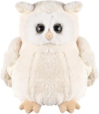 dilly dudu 10inches Snowy owl Stuffed Animal Plush,Plush Toy,Gifts for Kids(Whit