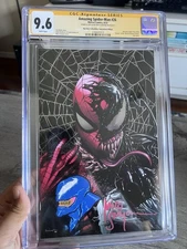 Amazing Spider-Man 26: CGC 9.6! - BTC Virgin Foil - Mico Suayan Signed & Remark!