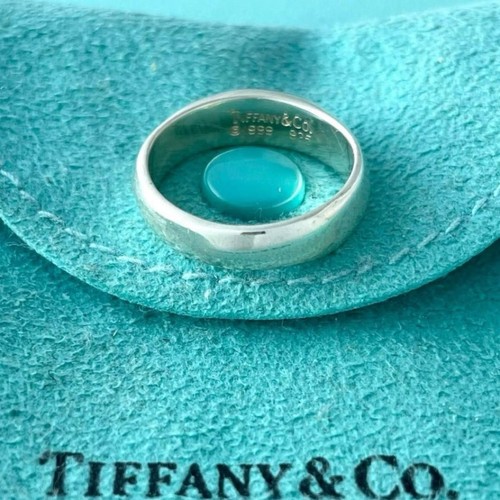 Tiffany & Co. Knife Edge Ring Sterling Silver 925 Size 6.5 (US) 1999 Signed Rare - Picture 5 of 11