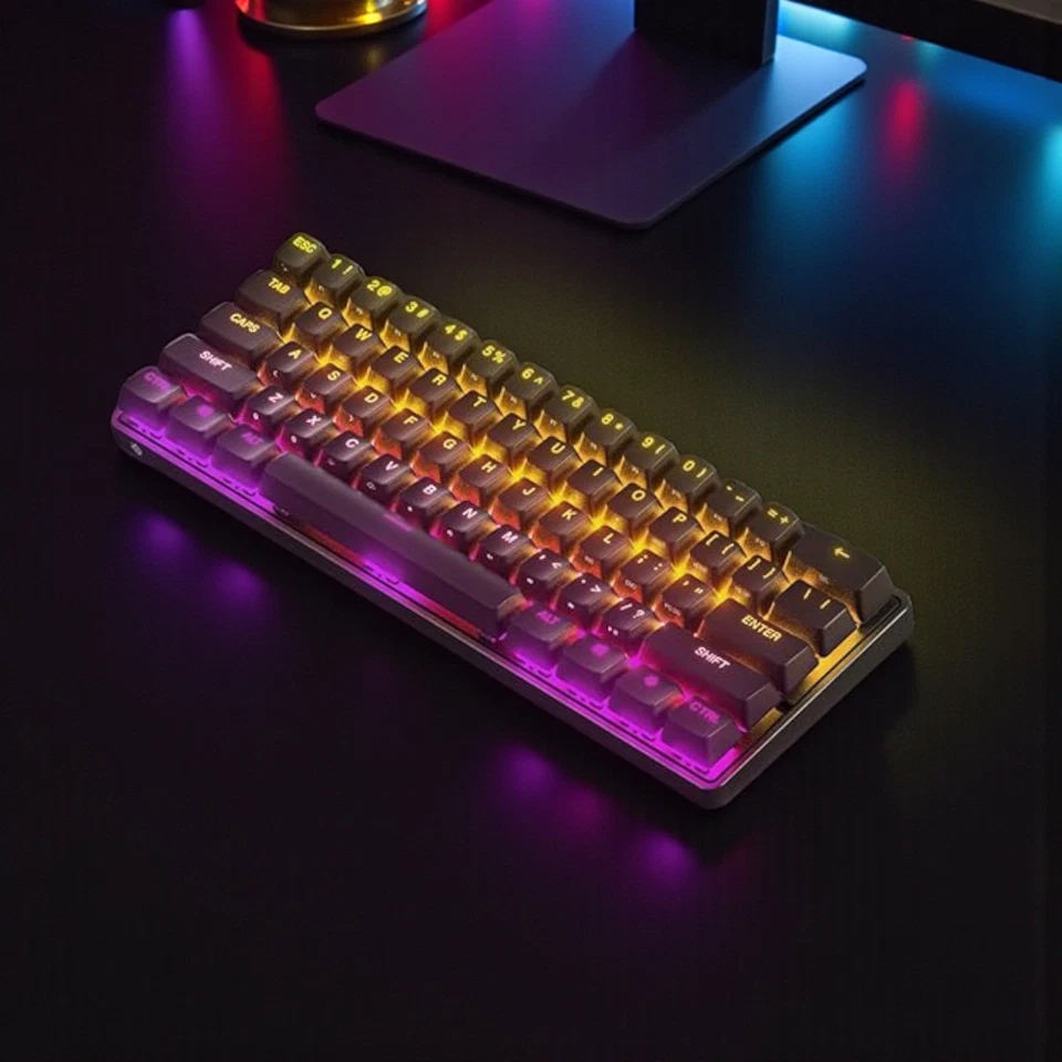 Mechanical Gaming Keyboard SteelSeries Apex 9 TKL Mini Black QWERTY Optical Gift - Image 2 of 4