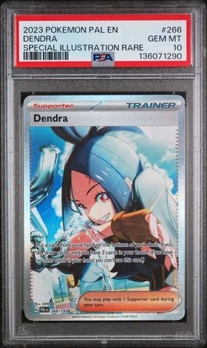 PSA 10 Gem Mint Dendra #266/193 Special Illustration Rare Sv02: Paldea Evolved