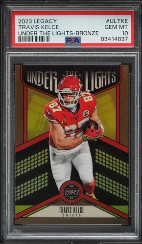 2023 Panini Legacy Under The Lights Bronze Travis Kelce /100 #UL-TKE PSA 10 GEM