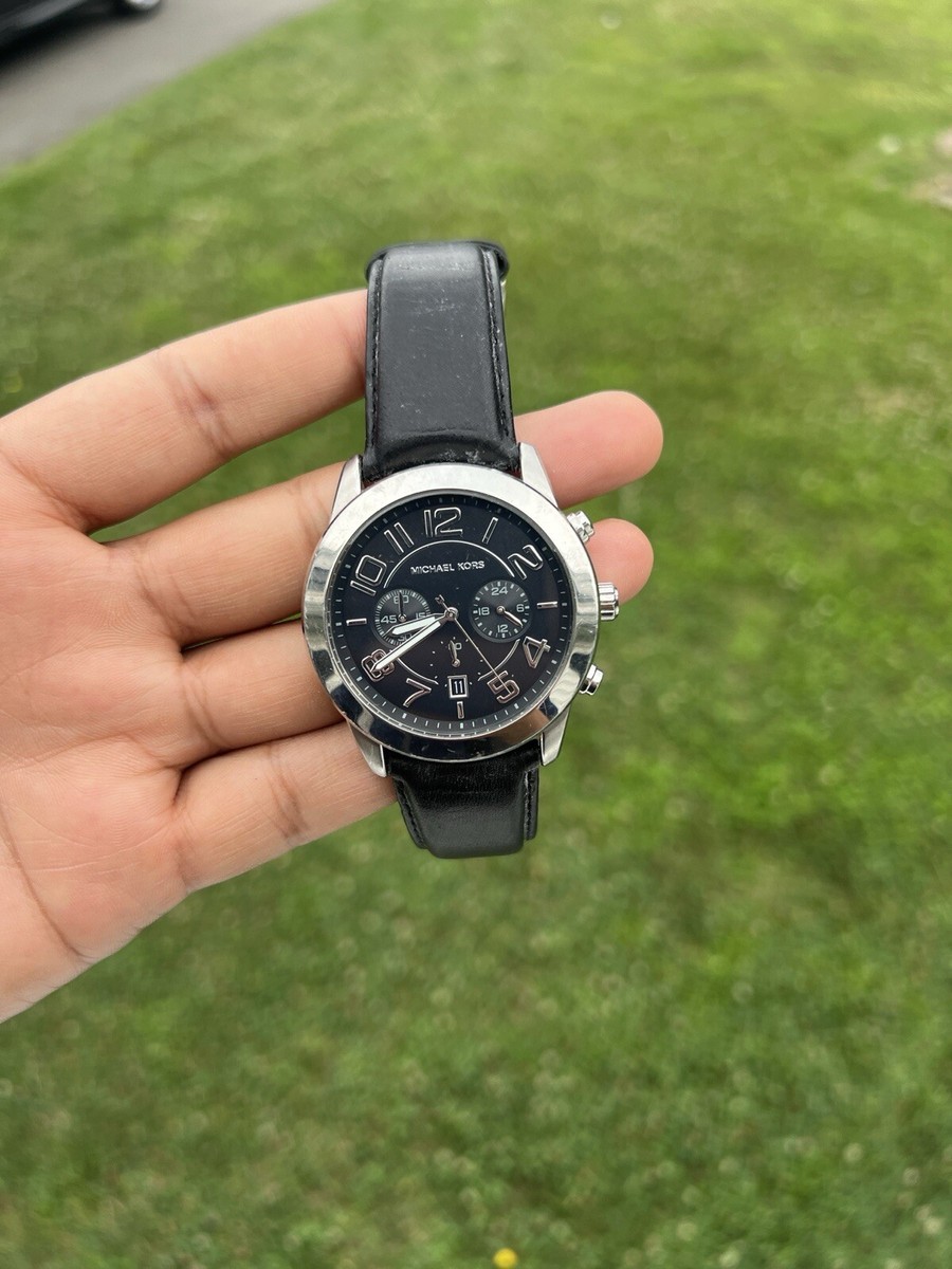 Michael Kors Watch Leather Strap Leather Strap Michael Kors Watch Bradshaw Michael Kors  main image 3