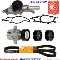 Wasserpumpe Febi +Keilrippenriemensatz 6PK2260 MERCEDES-BENZ