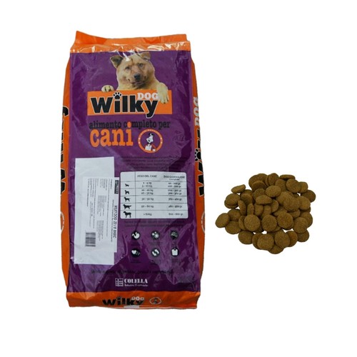 Crocchette WILKY DOG (22% proteine), manzo e cereali 20kg per cani mantenimento - Foto 2 di 8