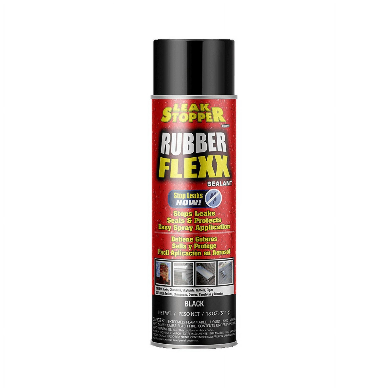 Rubber Flexx Leak Repair & Sealant Spray 18 Oz 100% Flexible Seal Waterproof New. Available Now for $17.48