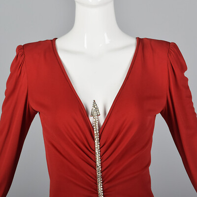 Small 1990s Valentino Designer Curve Hugging Formal Gown