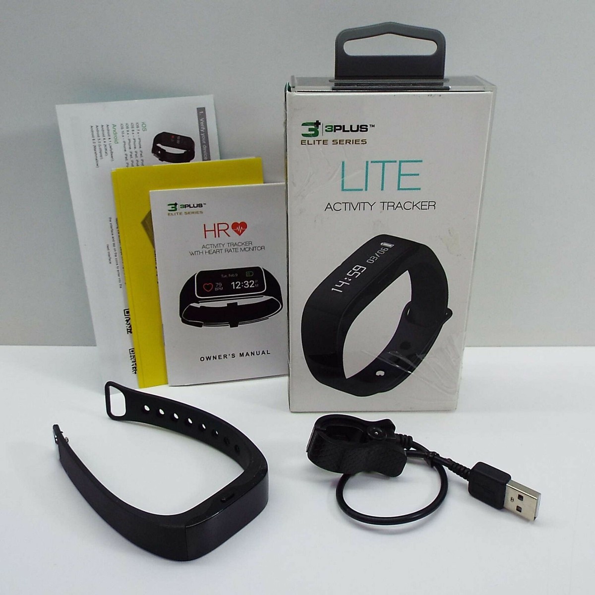 Rate Monitor Lite Activity Tracker Plus 3Plus Vibe Smartwatch With Heart  Tracker Water Resistant Rate