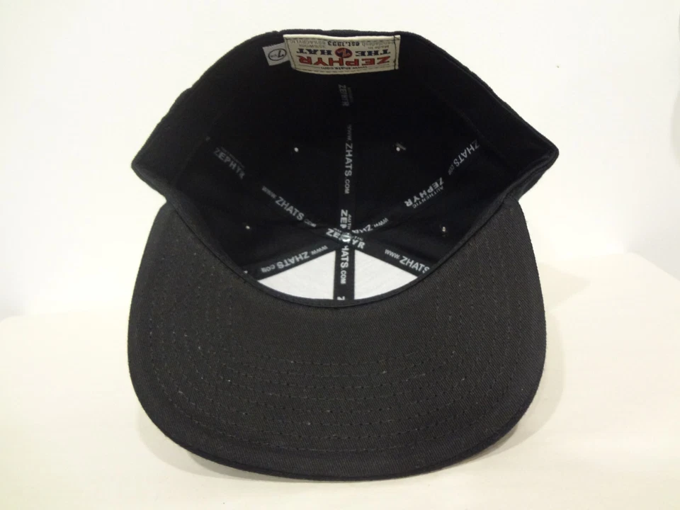 Vintage ECHL Utah Grizzlies LOGO Fitted 7 1/4 Hat 90s Zephyr NEW NWT Wool Blend - Image 3 of 4