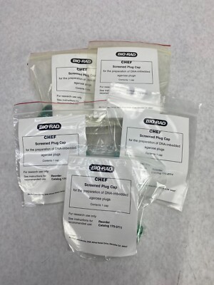 Lot of 5 Bio-Rad CHEF Screened Caps #1703711 New