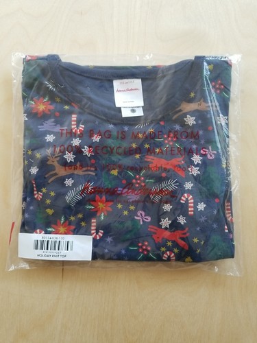 NWOT HANNA ANDERSSON WINTER WONDERLAND FOX DEER HOLIDAY TOP SHIRT 110 5 - Picture 4 of 6