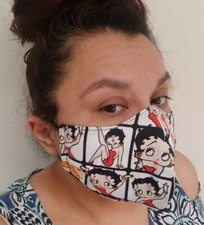 BETTY BOOP FACE MASK , Handmade IN USA.