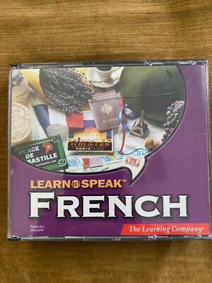 Learn To Speak French 8.1 Learning Company CD ROM Set