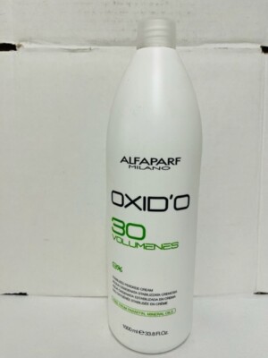 Alfaparf Milano Oxid'o 30 Volume 9% Stabilized Peroxide Cream, 33.8 fl oz- NEW