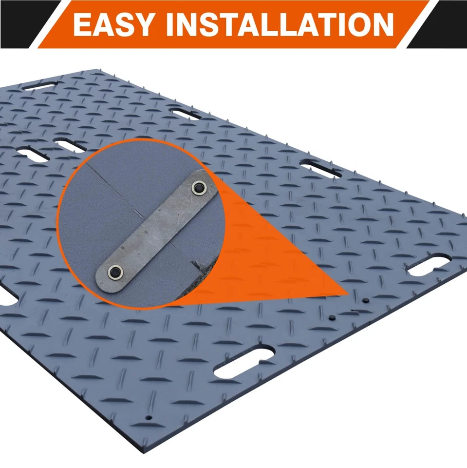 Alfombrillas de protección del suelo de alta resistencia para equipos vehículos césped/camino/sitio de trabajo Foto 4 de 4