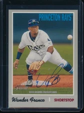 WANDER FRANCO AUTO 2019 TOPPS HERITAGE Variation Autograph #/50 Rookie Card RC