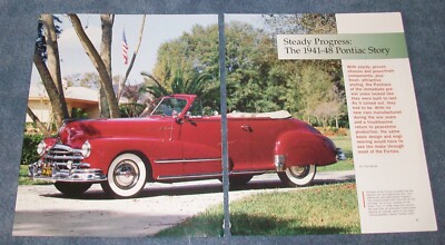 1941-48 Pontiac History Info Article ''Steady Progress...'' Torpedo Streamliner