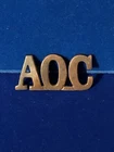 British Army, AOC Army Ordnance Corps Brass Shoulder Title WW1 Era