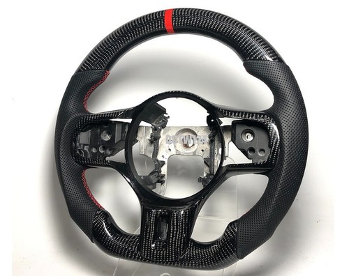 Real carbon leather08-15 Mitsubishi Evolution X Steering Wheel Evo10 Evo 10 RED - Bild 6 von 6