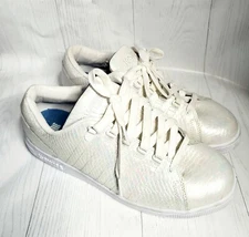 K Swiss Womens 10 US Tennis Tongue Twister Tech Pearl White Lace up Sneaker