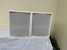 Two White RMS 912 FTW Speakers Parell Inputs