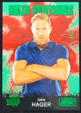 2021 UPPER DECK AEW JAKE HAGER MAIN FEATURES GREEN  #D 1/199 *ALPHA*