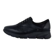 Fluchos Bona: Women's Comfortable Black Leather Shoes Lightweight F1357