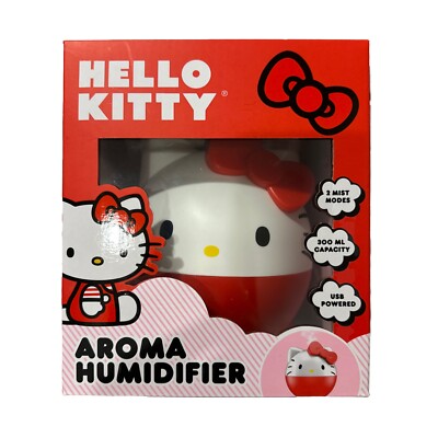 Hello Kitty Tabletop Humidifier 2 Mist Modes USB Powered 300ml Capacity