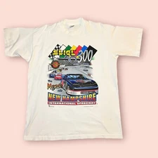 Nascar Men's XL T Shirt 1995 New Hampshire Speedway Slick 50 300 Race