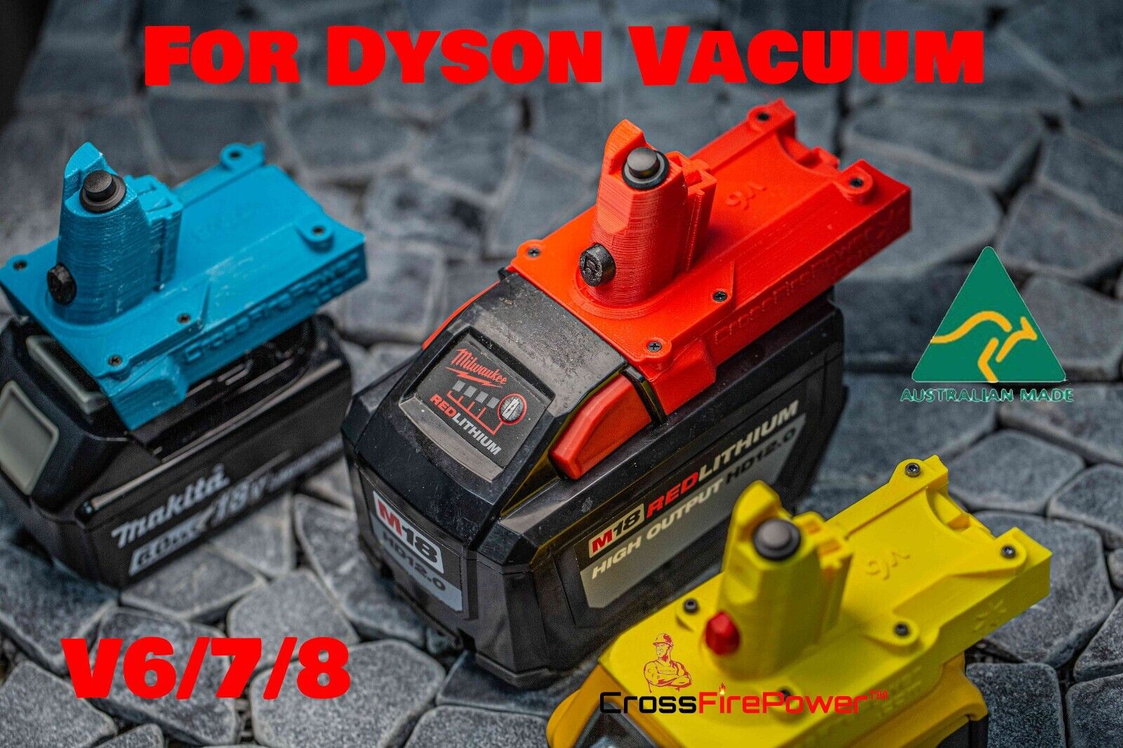 For Ryobi 18V Convert To for Dyson V6 V7 V8 Battery Replacement Adapter for Dyson  V6 V7 V8 Handheld Vacuum Cleaner Use P107 P108 - AliExpress