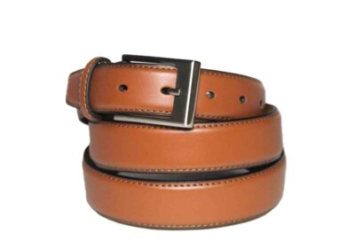 Marks & Spencer Cognac Brown Leather Dress Belt Men's Size 40 BEST FITS 36-38
