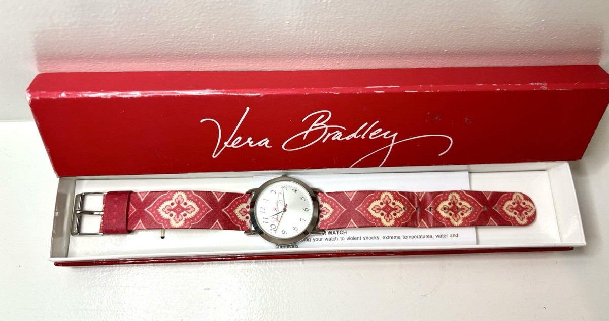 VERA BRADLEY WATCH / NANTUCKET BAND/ PRE-OWNED Vera Bradley Limited Edition Nantucket Blue Silvertone  main image 2